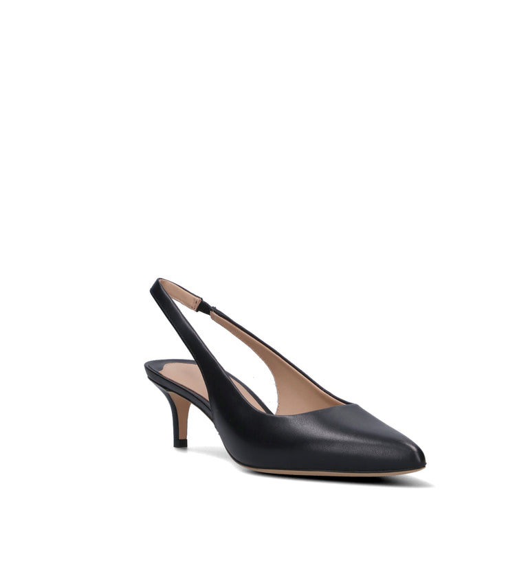 RALPH AUREN Slingback donna nera in pelle