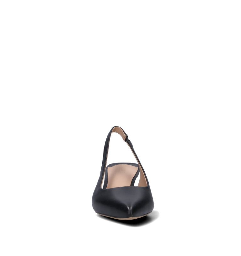 RALPH AUREN Slingback donna nera in pelle