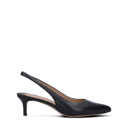 RALPH AUREN Slingback donna nera in pelle