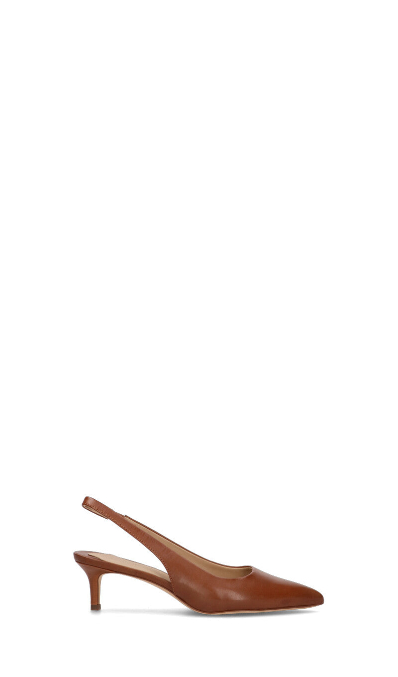RALPH LAUREN Slingback donna marrone in pelle