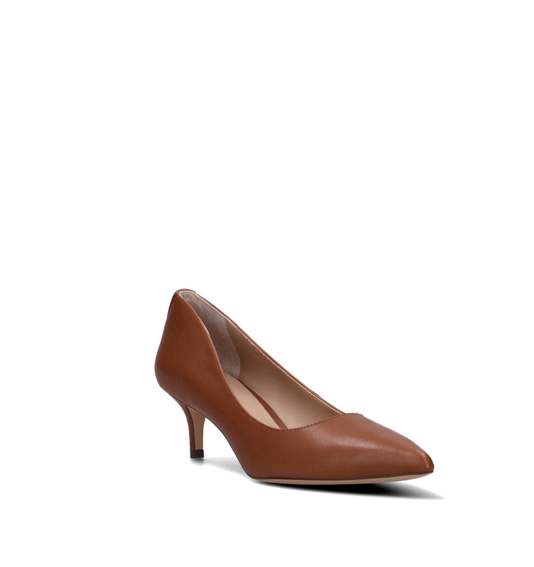 RALPH AUREN Décolleté donna marrone in pelle