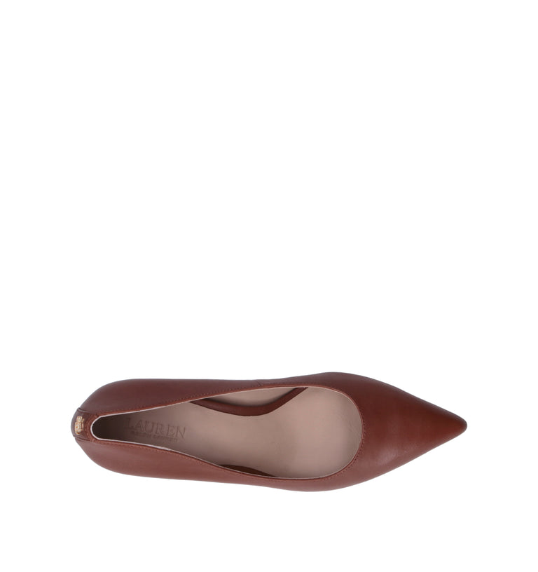 RALPH AUREN Décolleté donna marrone in pelle