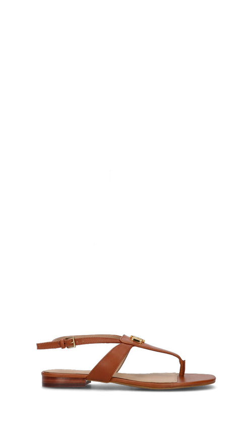 RALPH LAUREN Sandalo donna cuoio in pelle