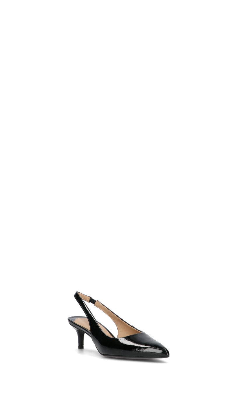 RALPH LAUREN Slingback donna nera in pelle