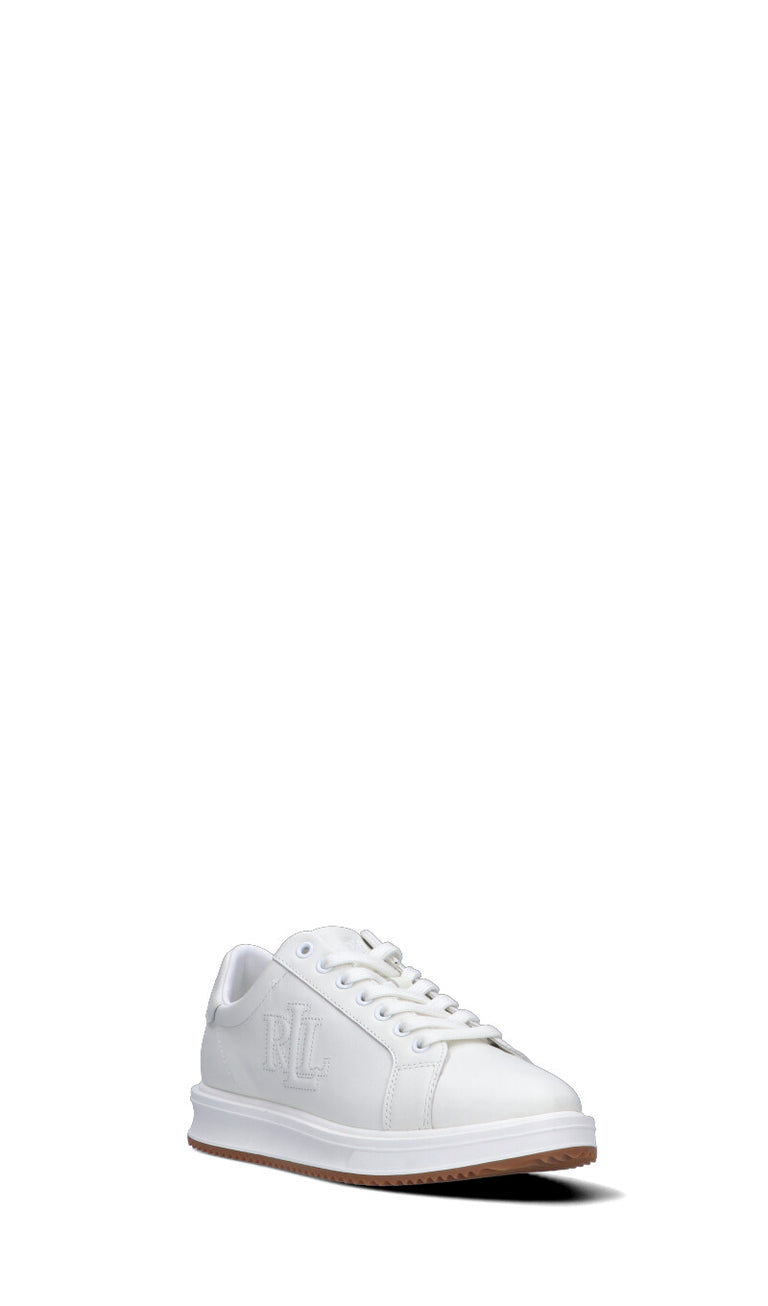 RALPH LAUREN Sneaker donna bianca in pelle