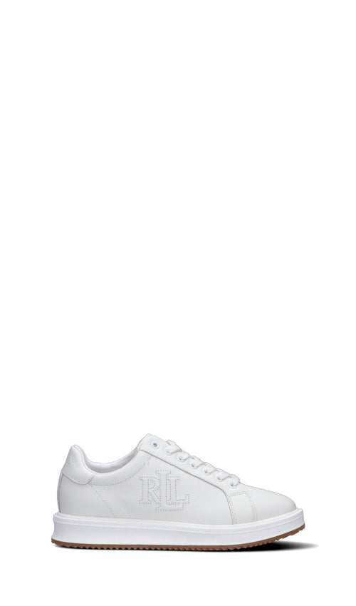 RALPH LAUREN Sneaker donna bianca in pelle