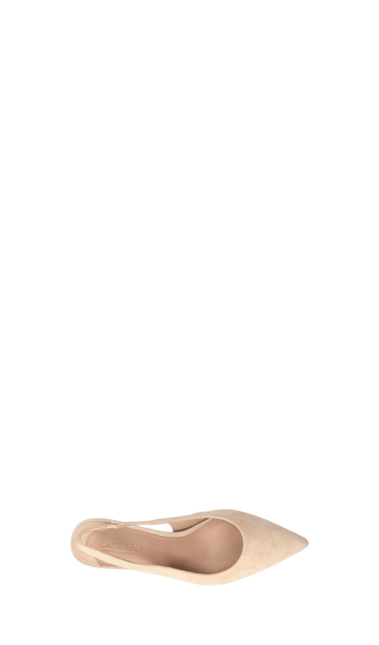 RALPH LAUREN Slingback donna sabbia in suede