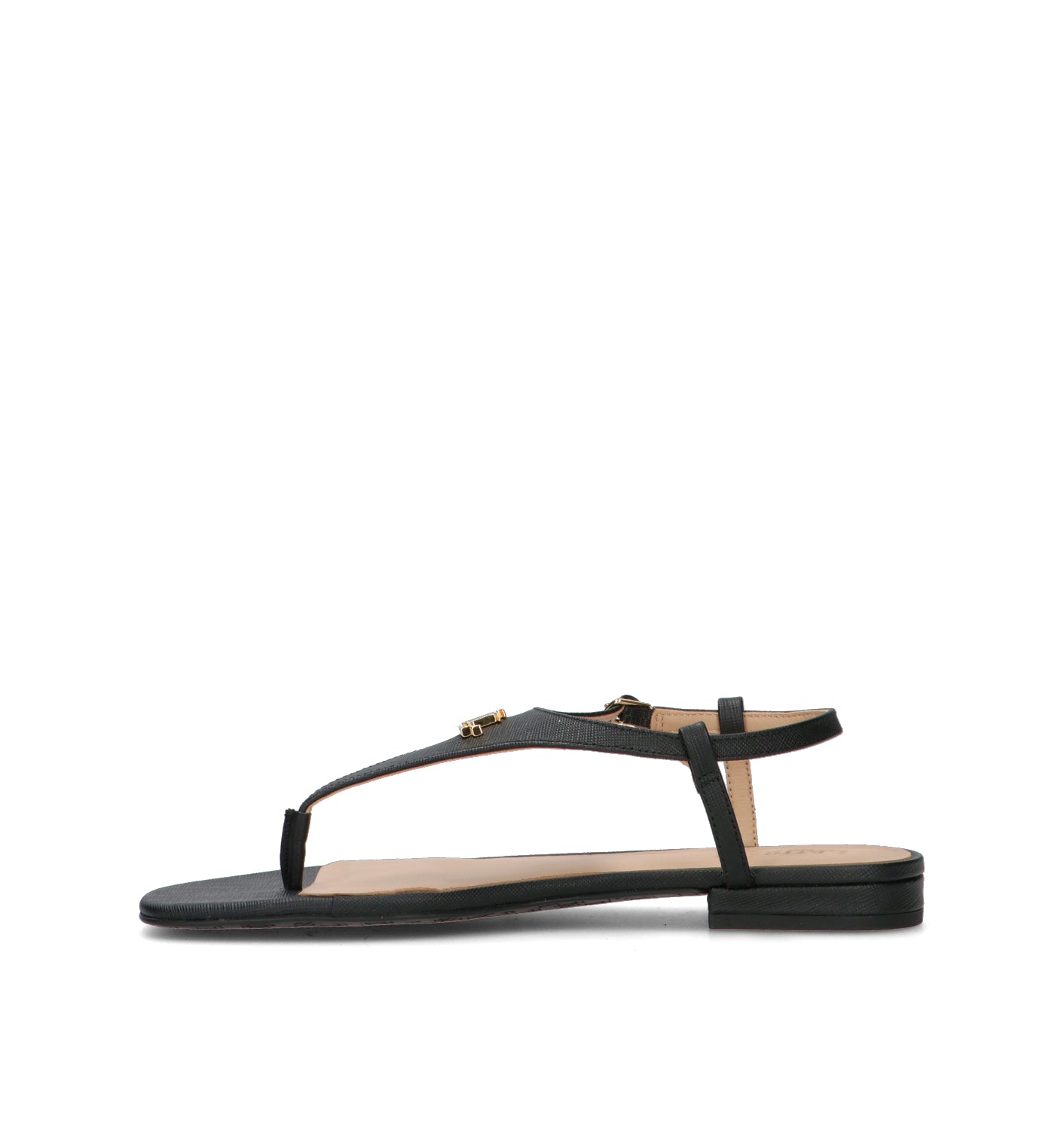 RALPH LAUREN Sandalo donna nero in pelle