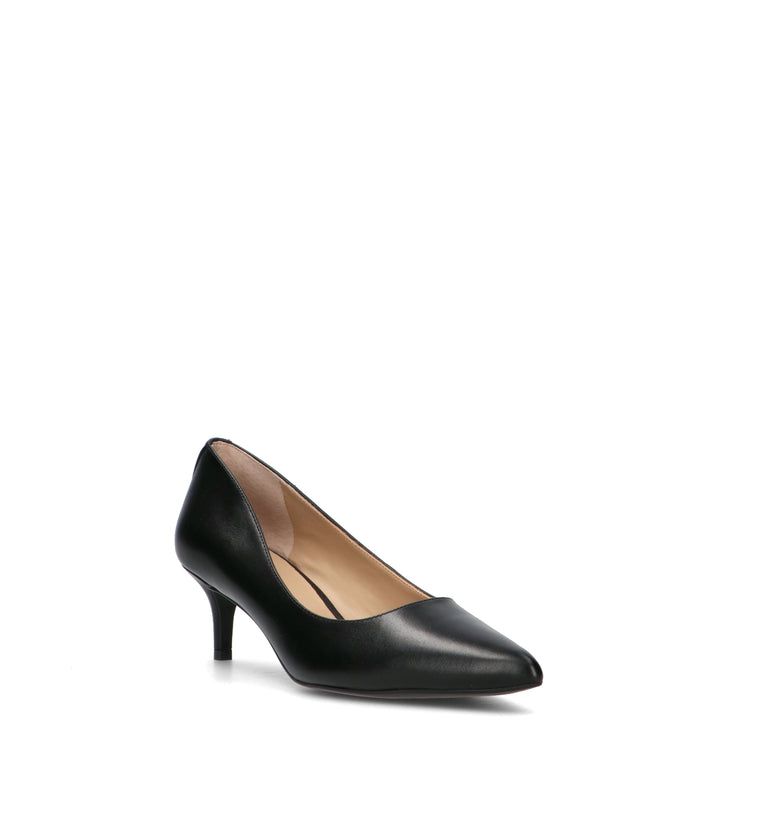 RALPH LAUREN Décolleté donna nero in pelle