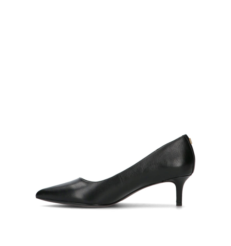 RALPH LAUREN Décolleté donna nero in pelle