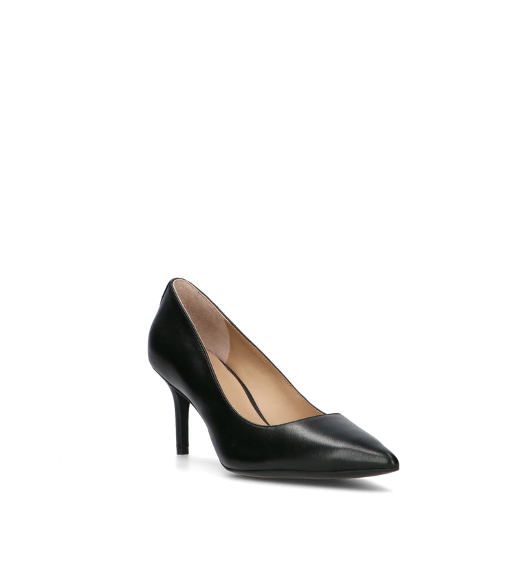 RALPH LAUREN Décolleté donna nero in pelle