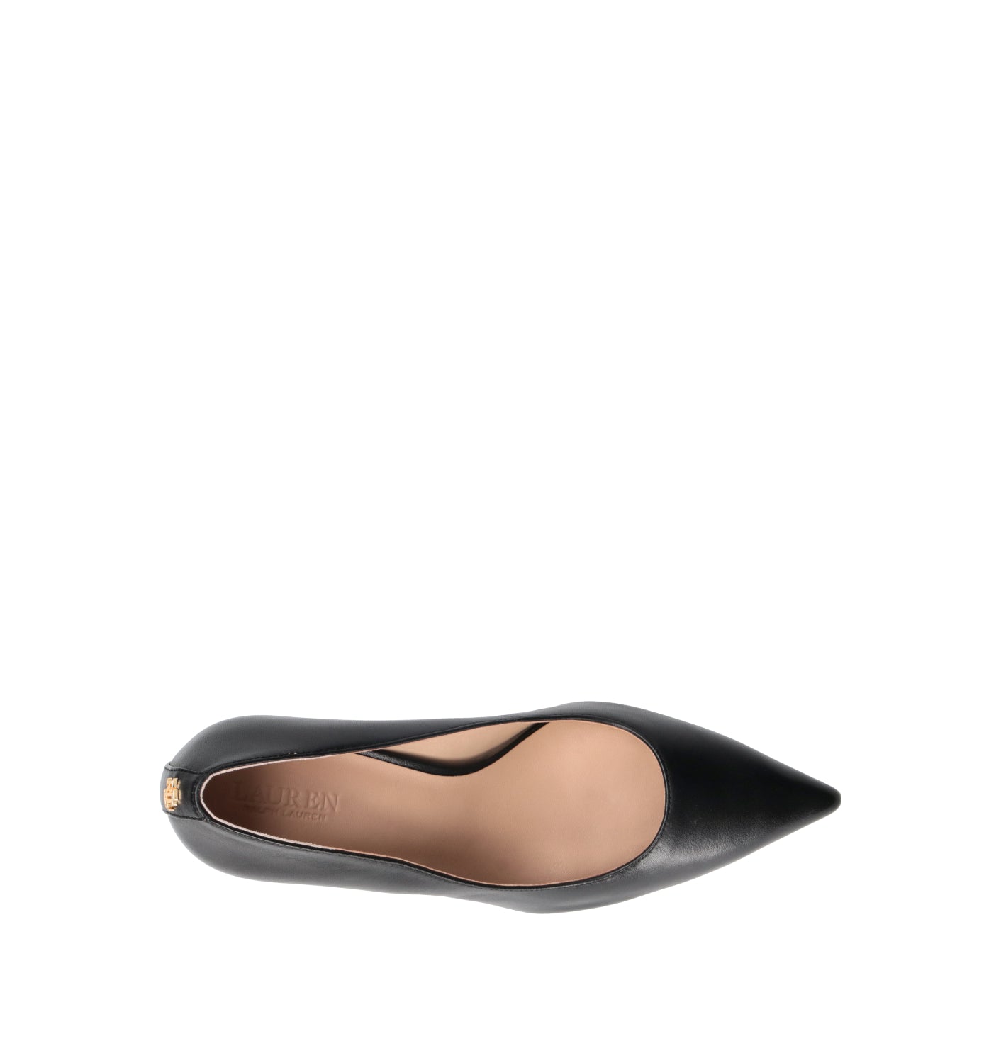 RALPH LAUREN Décolleté donna nero in pelle
