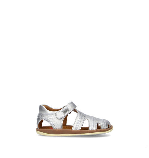 CAMPER Sandalo bimba argento in pelle