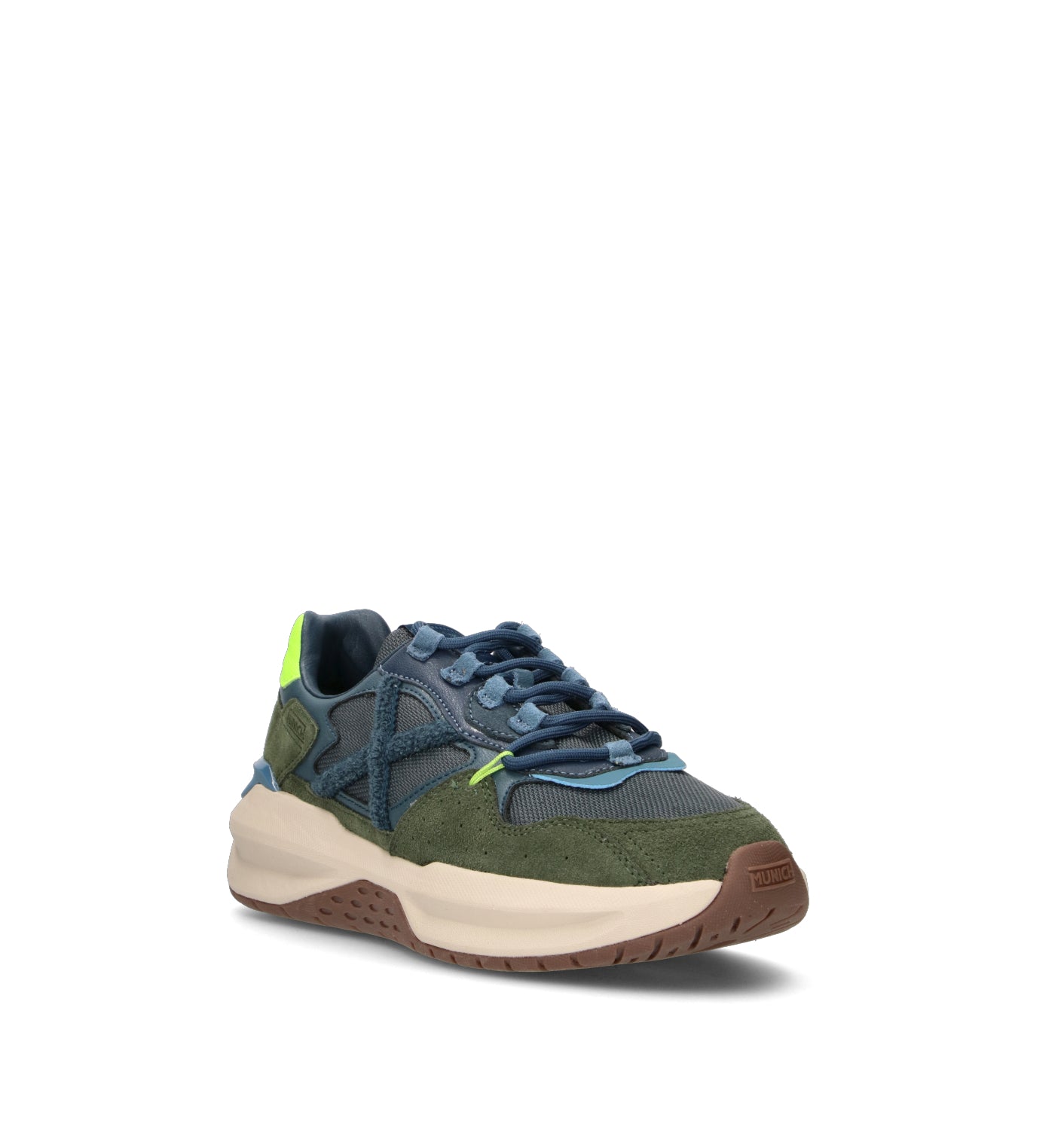 MUNICH NEXA Sneaker uomo blu in pelle