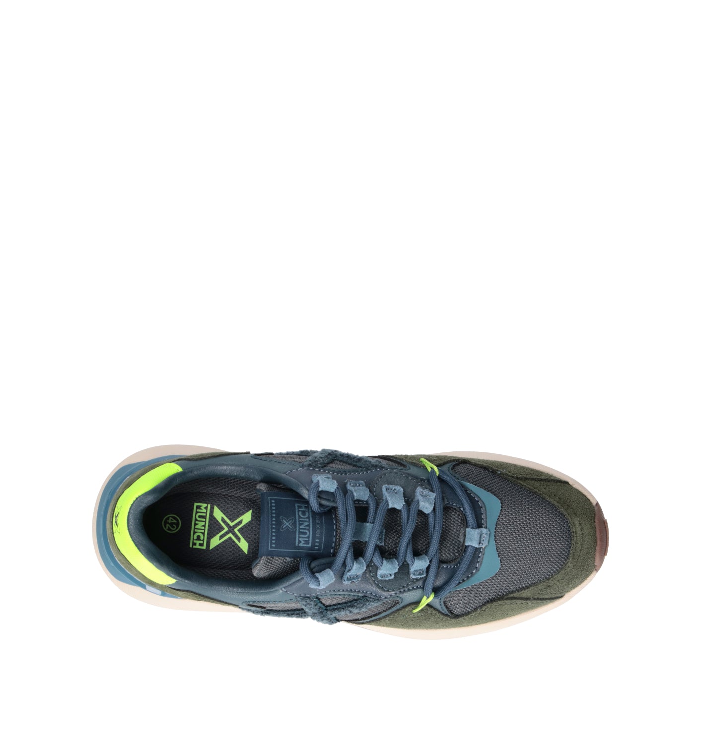 MUNICH NEXA Sneaker uomo blu in pelle