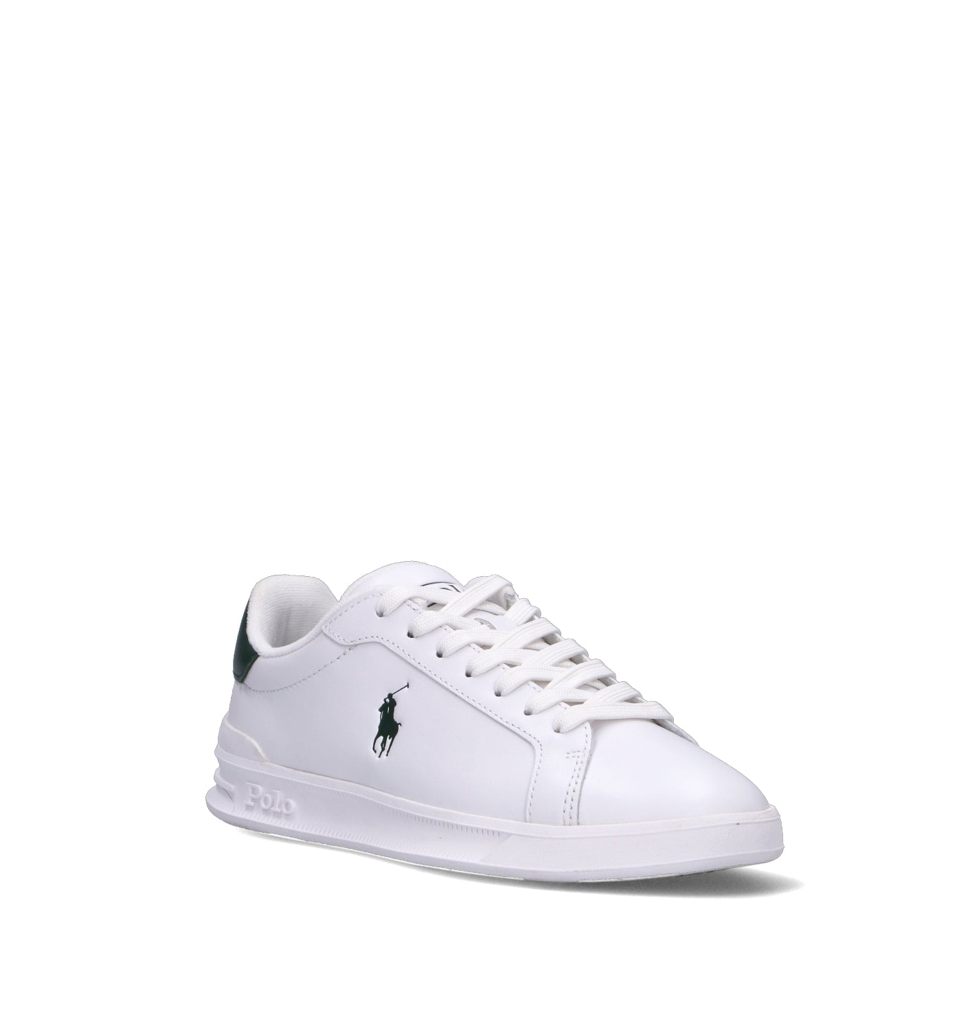 POLO RALPH LAUREN Sneaker donna bianca/verde in pelle