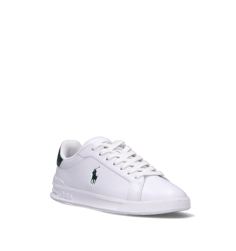 POLO RALPH LAUREN Sneaker donna bianca/verde in pelle