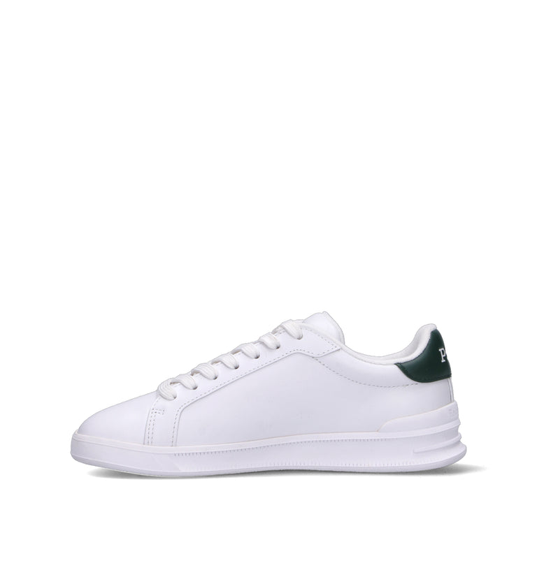 POLO RALPH LAUREN Sneaker donna bianca/verde in pelle