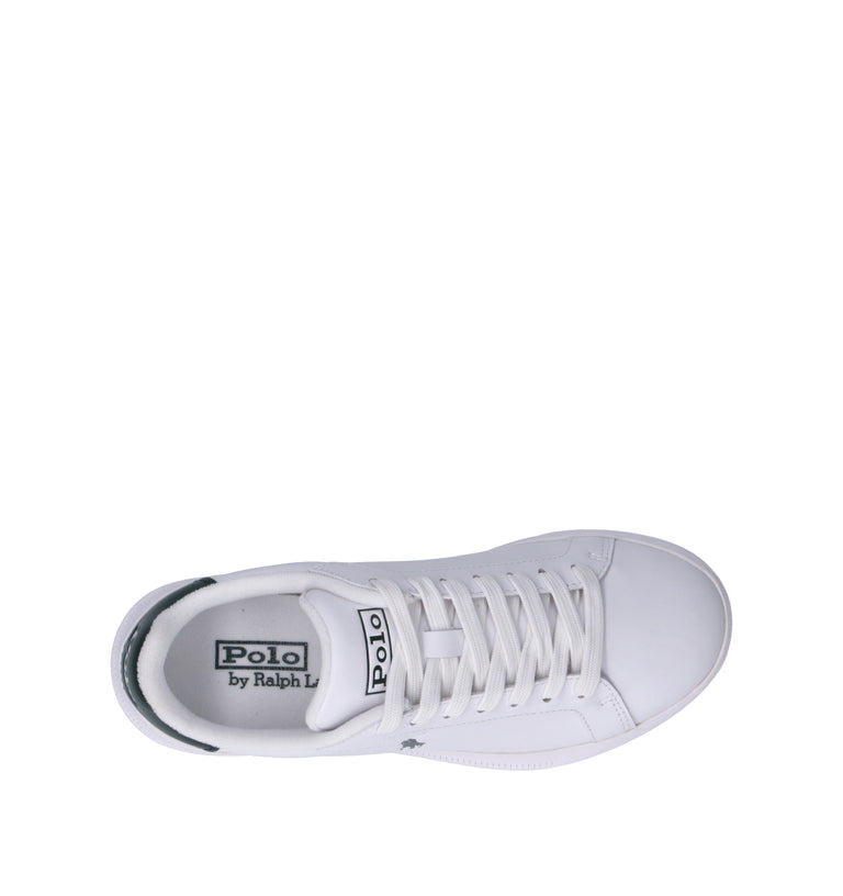 POLO RALPH LAUREN Sneaker donna bianca/verde in pelle