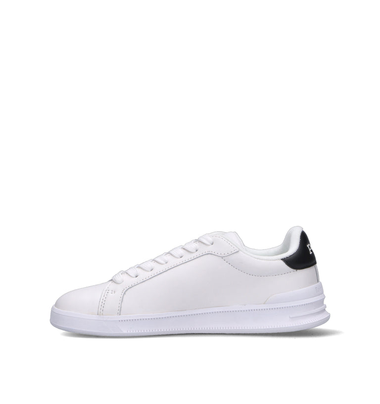 POLO RALPH LAUREN Sneaker donna bianca/nera in pelle