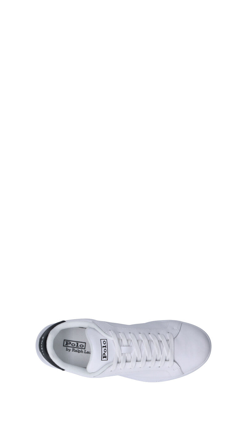POLO RALPH LAUREN Sneaker uomo bianca/nera in pelle