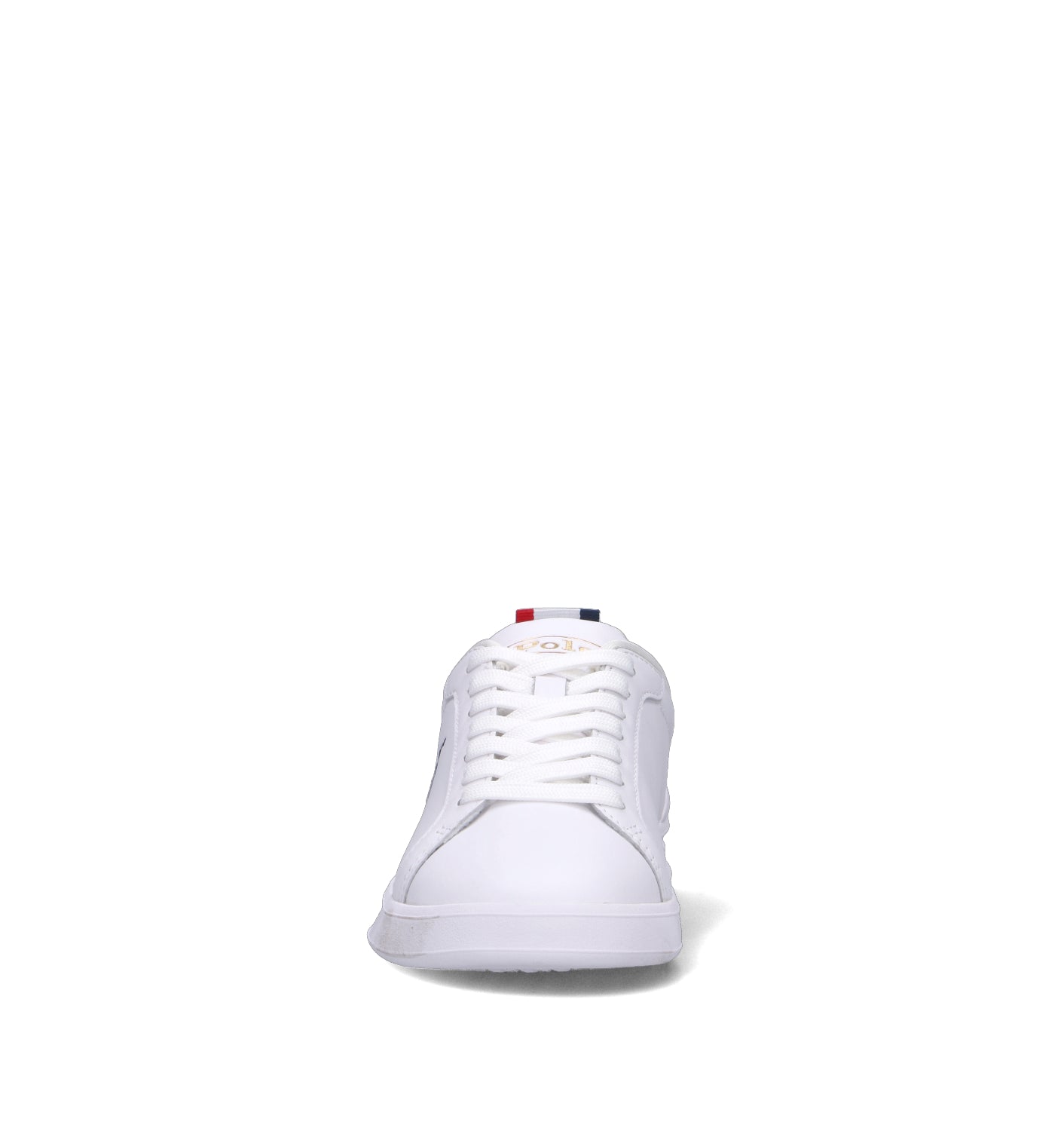 POLO RALPH LAUREN Sneaker donna bianca/blu in pelle