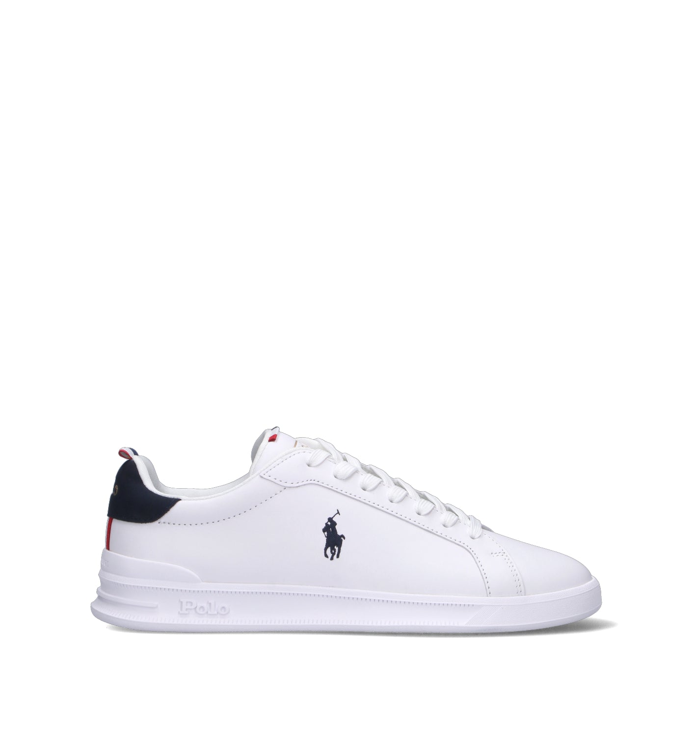 POLO RALPH LAUREN Sneaker uomo bianca in pelle
