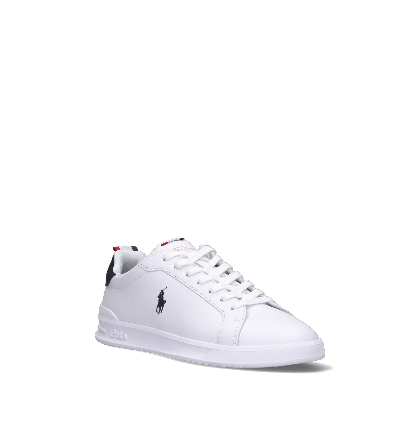 POLO RALPH LAUREN Sneaker uomo bianca in pelle