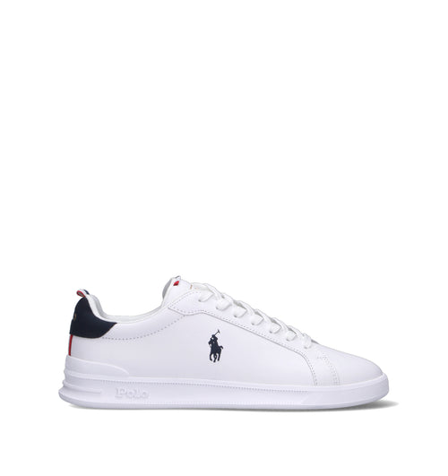 POLO RALPH LAUREN Sneaker uomo bianca in pelle