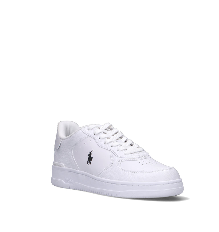 POLO RALPH LAUREN Sneaker uomo bianca in pelle