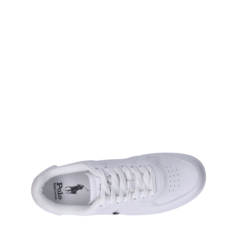 POLO RALPH LAUREN Sneaker uomo bianca in pelle