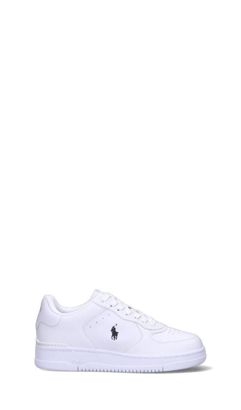 POLO RALPH LAUREN Sneaker uomo bianca in pelle