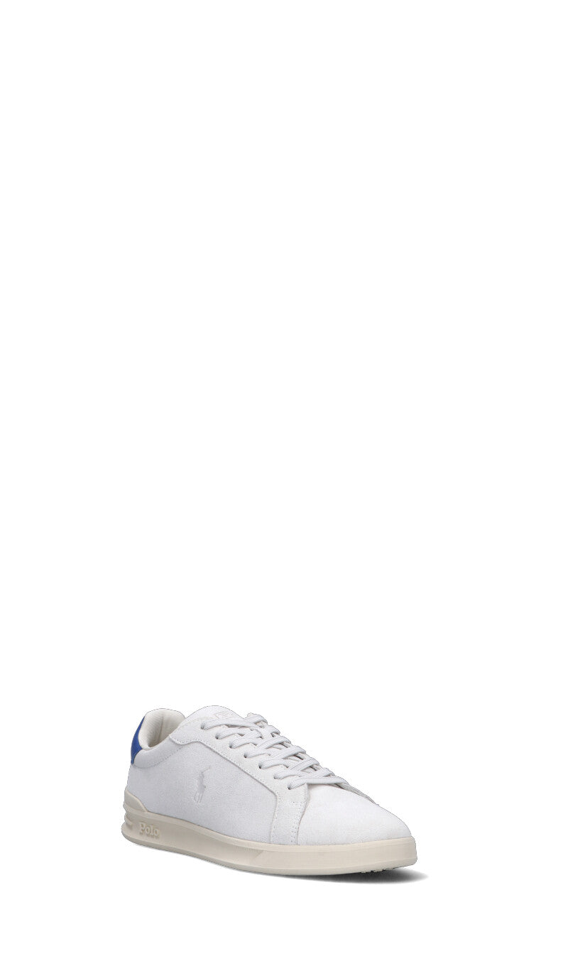 POLO SPORT Sneaker uomo bianca in suede