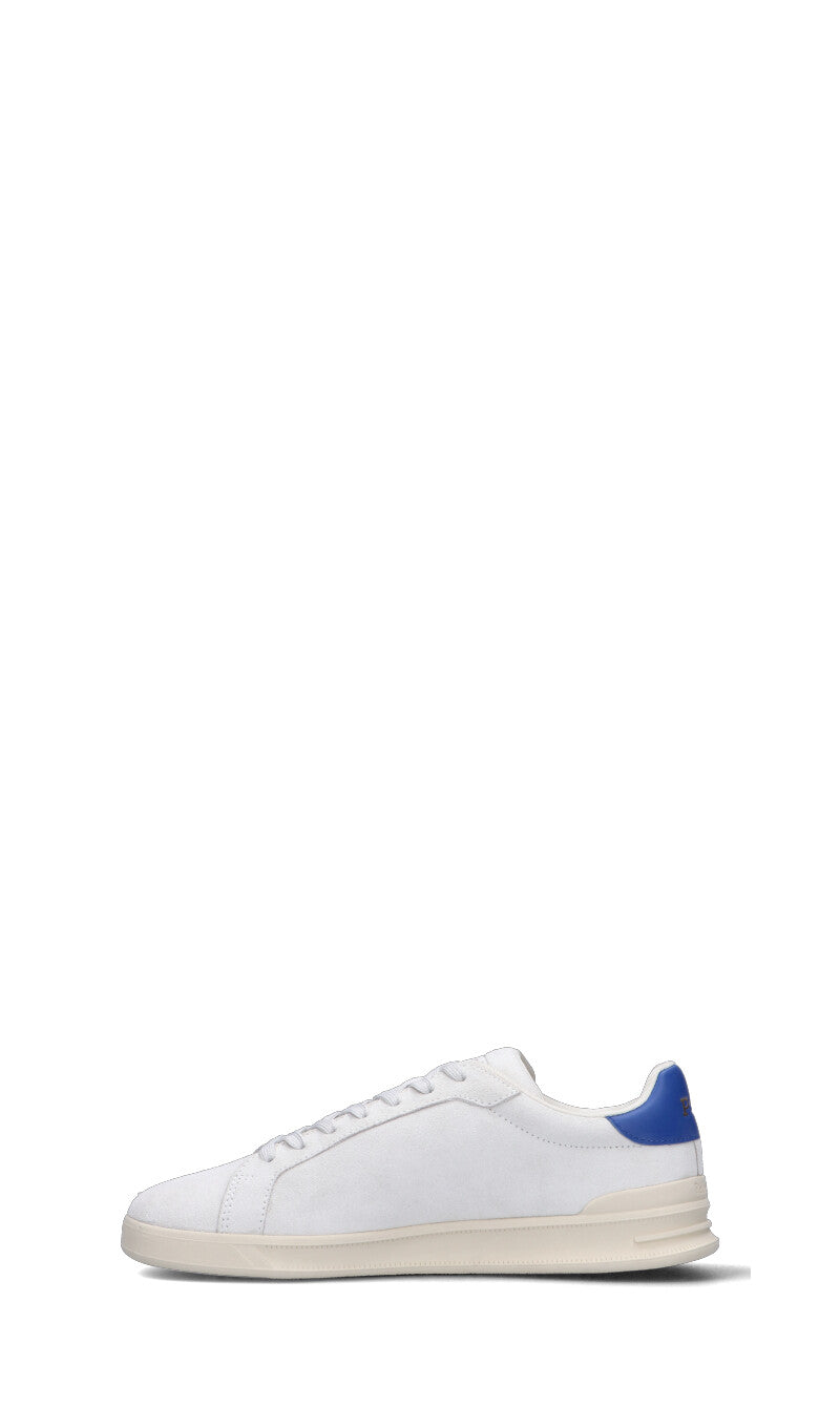POLO SPORT Sneaker uomo bianca in suede