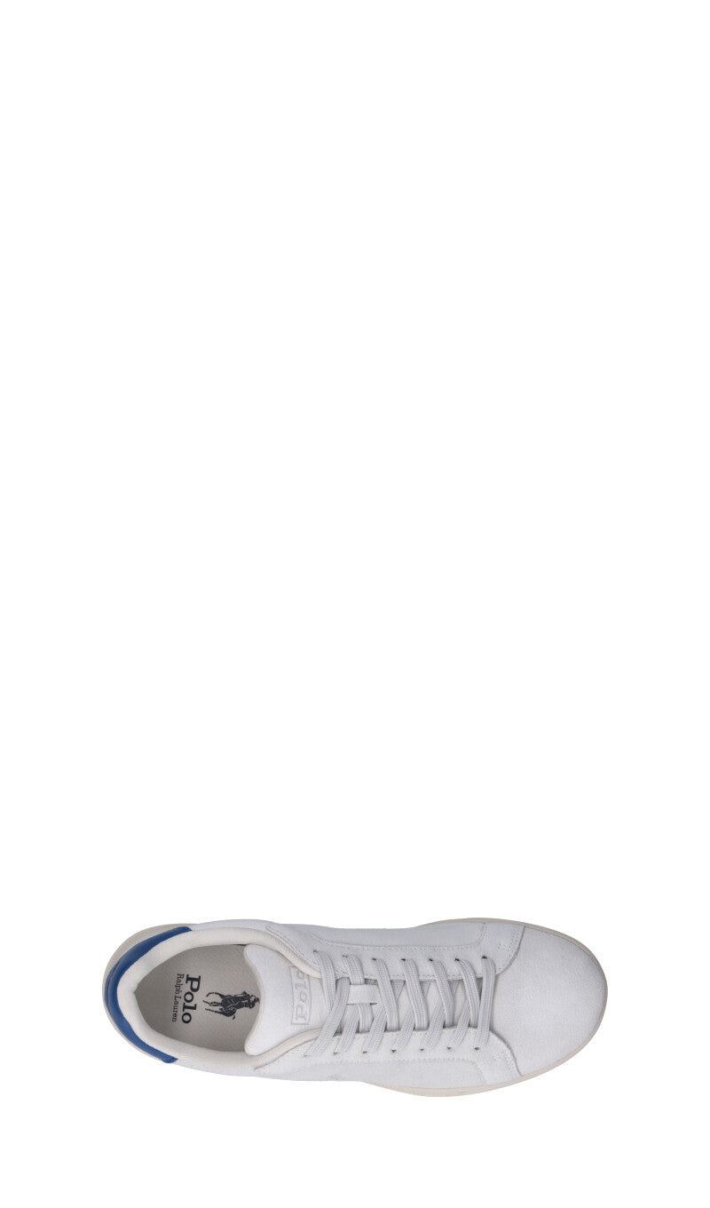 POLO SPORT Sneaker uomo bianca in suede