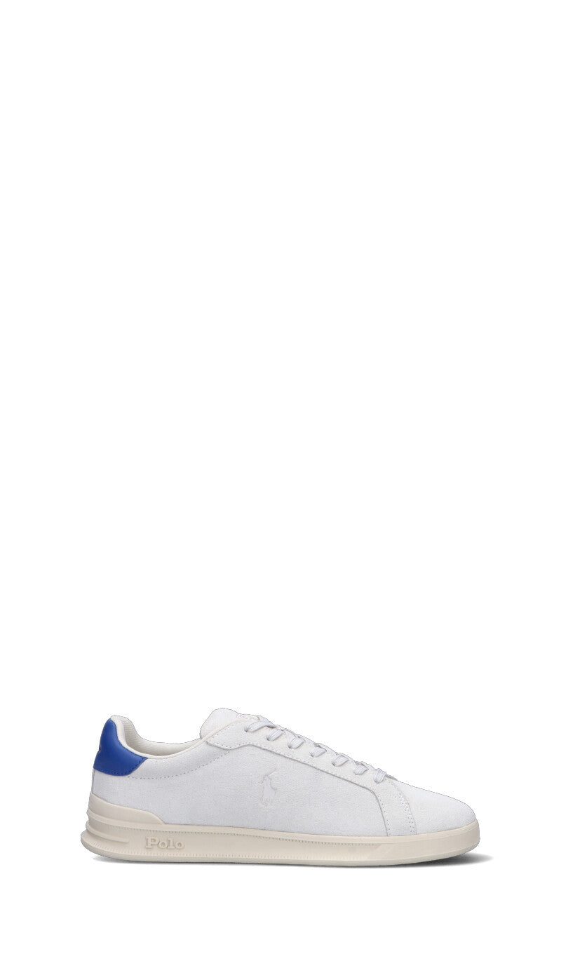 POLO SPORT Sneaker uomo bianca in suede