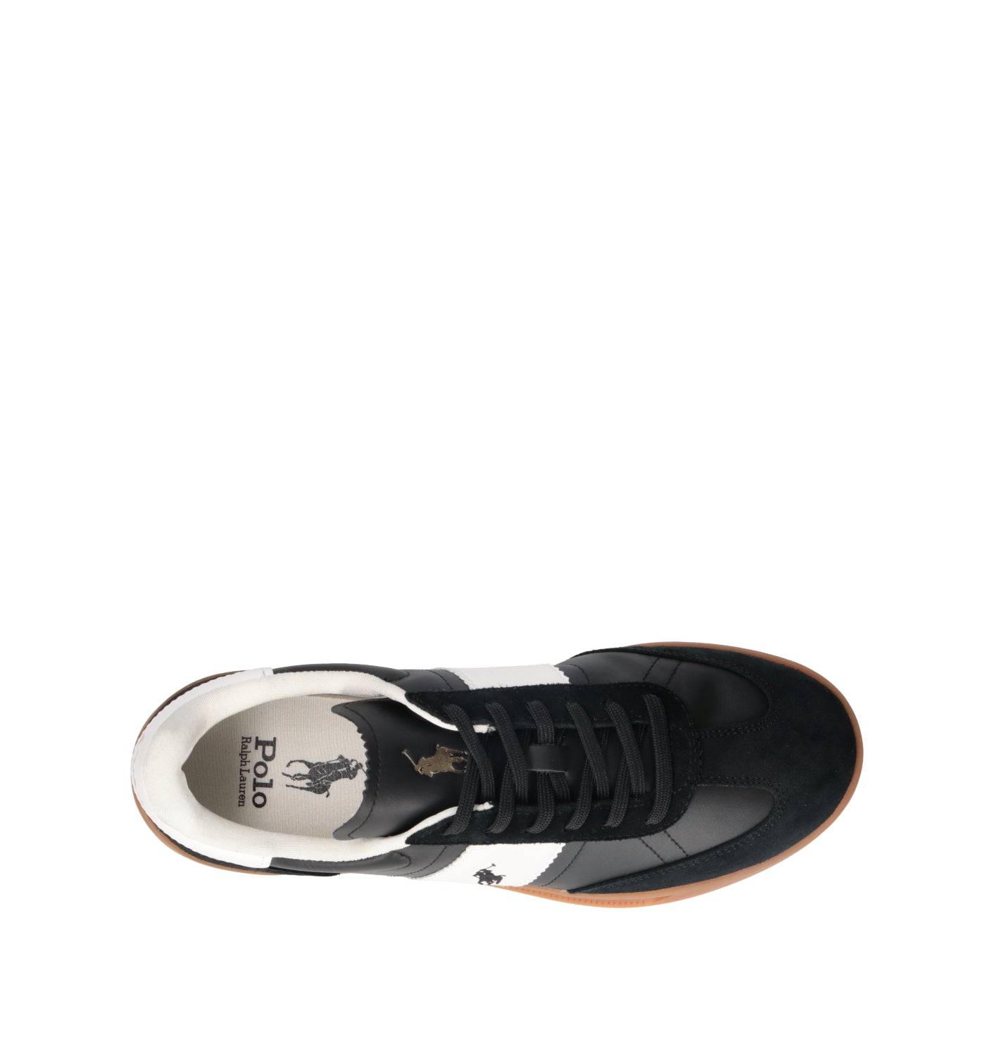 POLO SPORT Sneaker donna nera in pelle