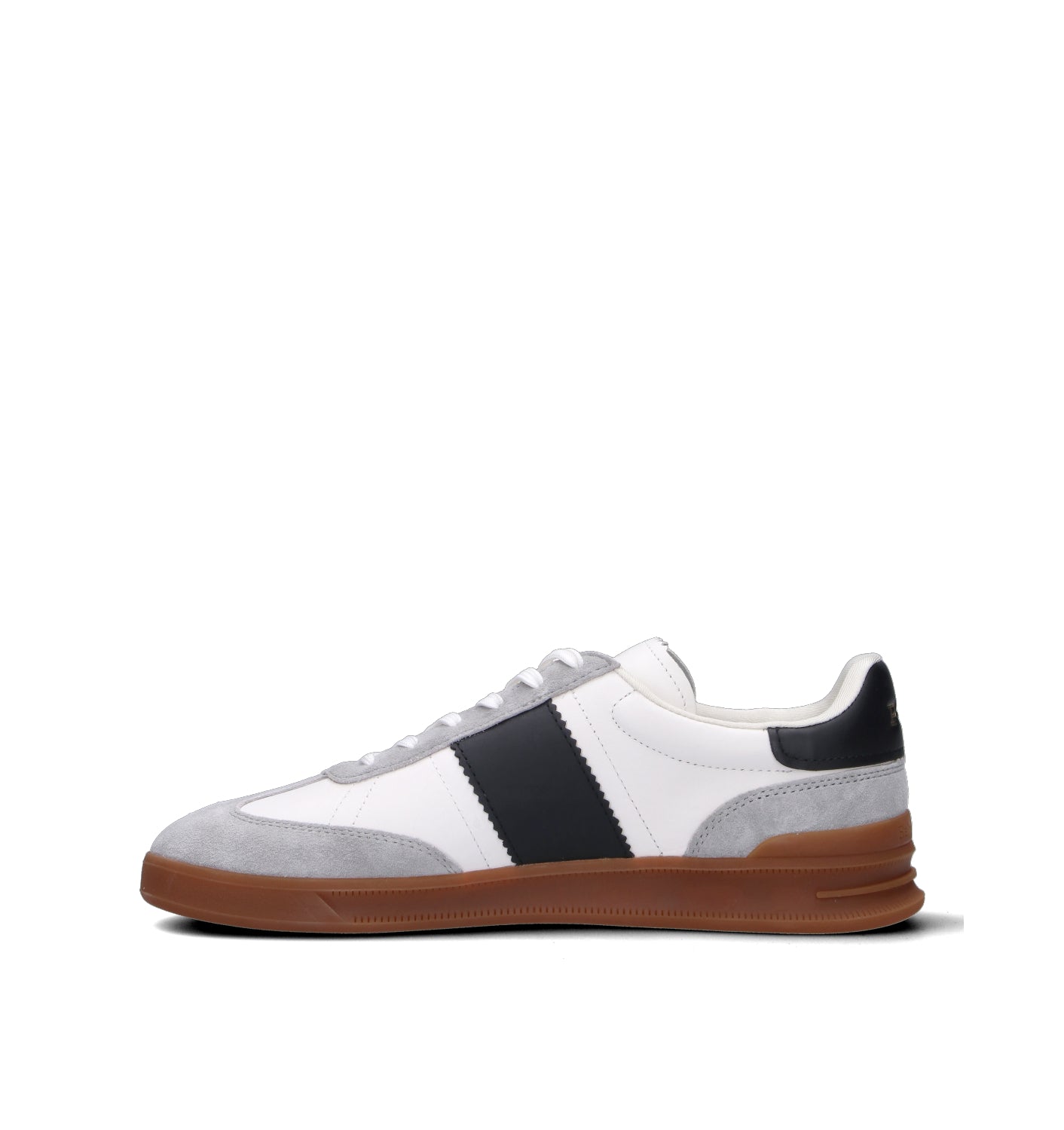 POLO SPORT Sneaker donna bianca/grigia in pelle