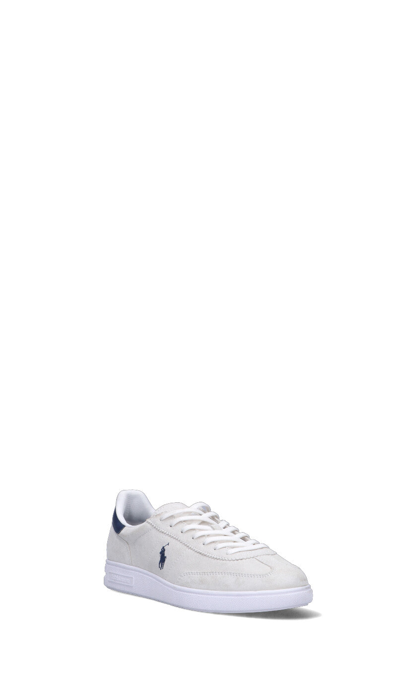 POLO SPORT Sneaker uomo bianca in suede
