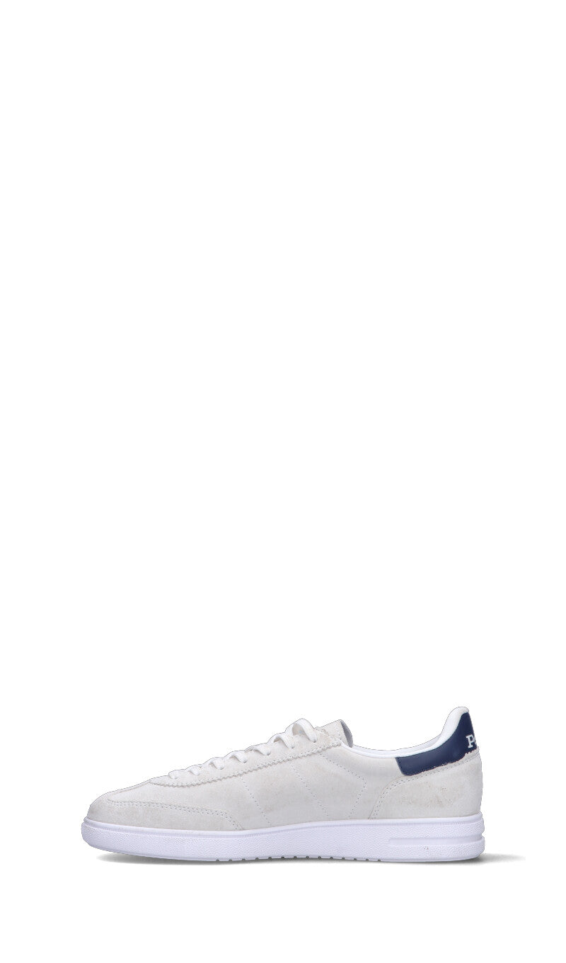 POLO SPORT Sneaker uomo bianca in suede