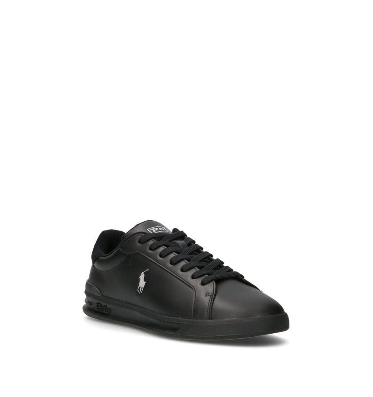 POLO SPORT Sneaker uomo nera in pelle