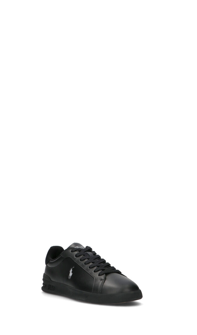 POLO SPORT Sneaker uomo nera in pelle