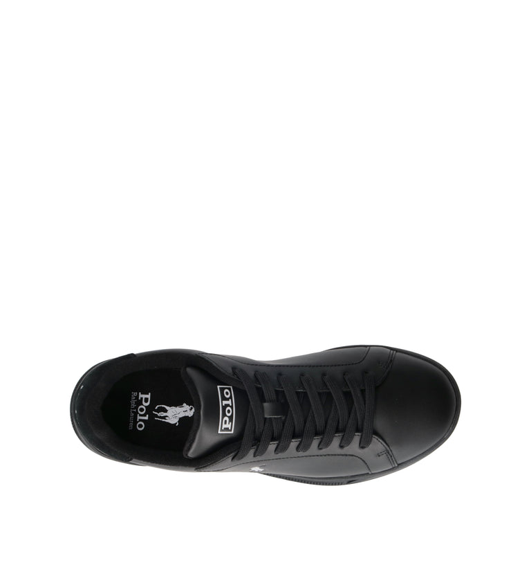 POLO SPORT Sneaker uomo nera in pelle