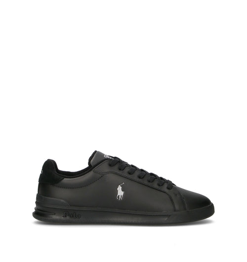 POLO SPORT Sneaker uomo nera in pelle