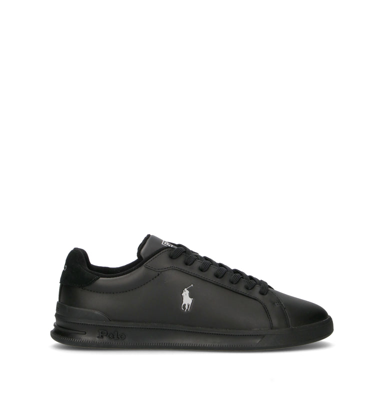 POLO SPORT Sneaker uomo nera in pelle
