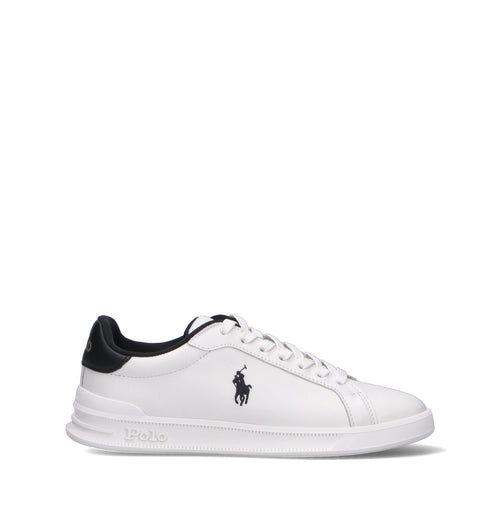 POLO RALPH LAUREN Sneaker donna bianca/nera in pelle