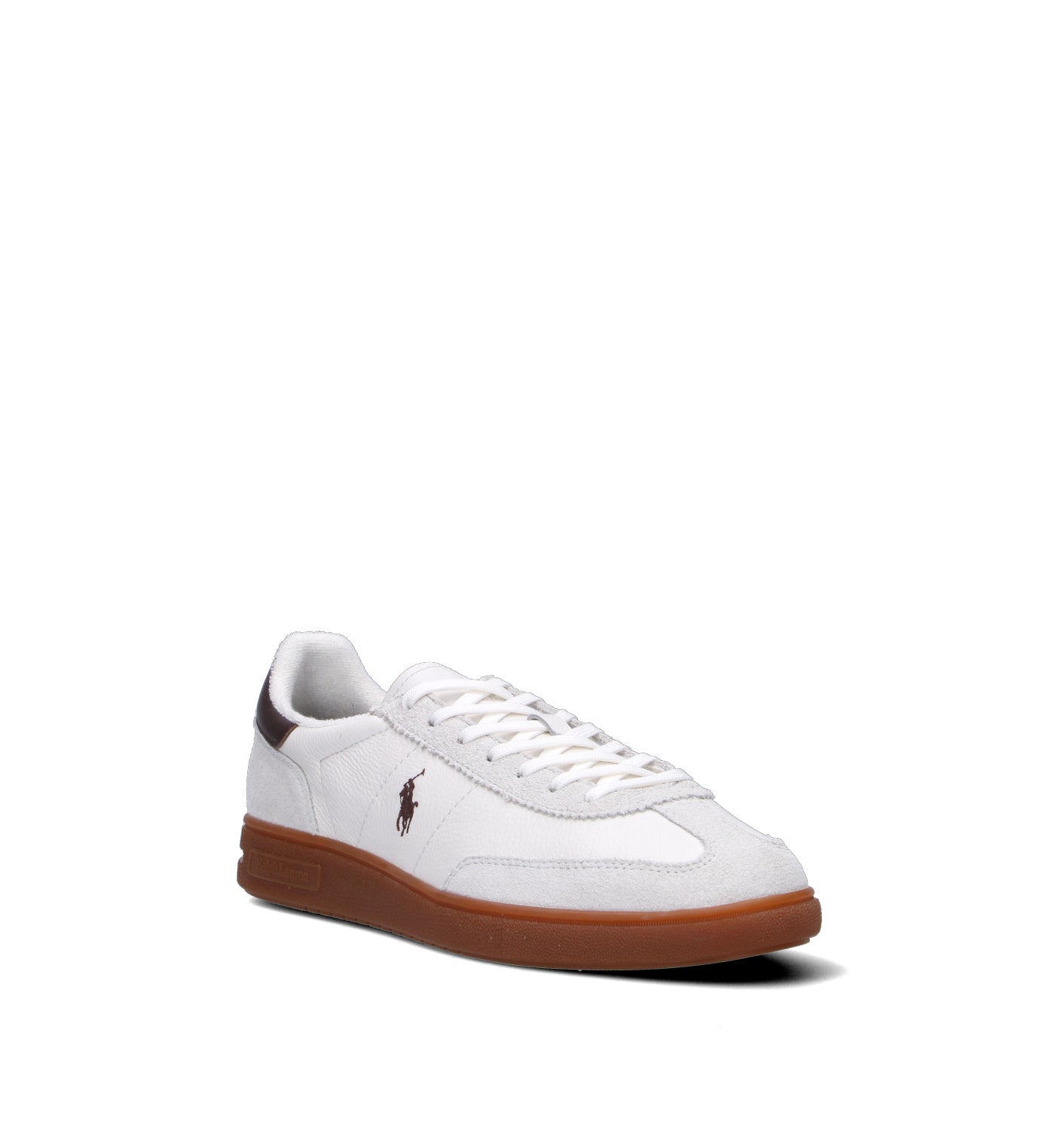 POLO SPORT Sneaker uomo bianca in pelle