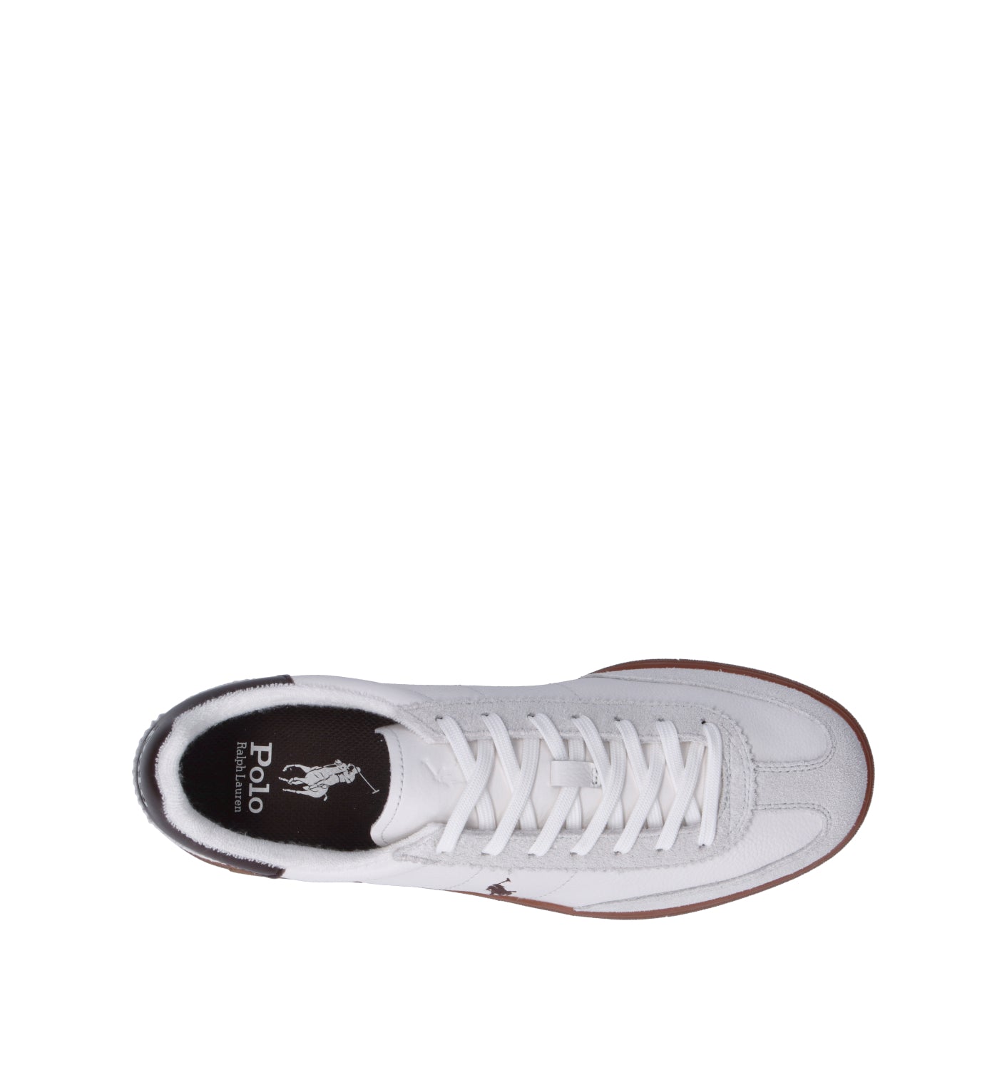 POLO SPORT Sneaker uomo bianca in pelle