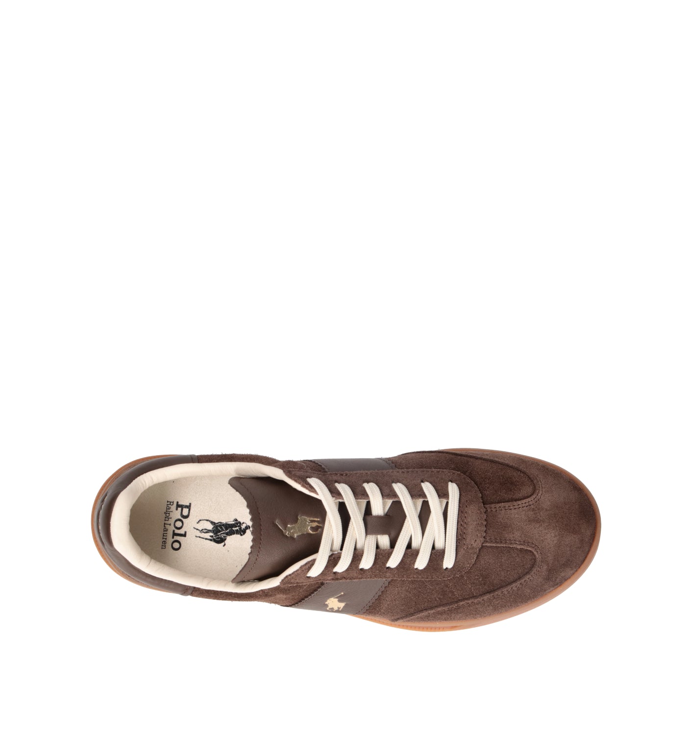 POLO SPORT Sneaker donna marrone in suede