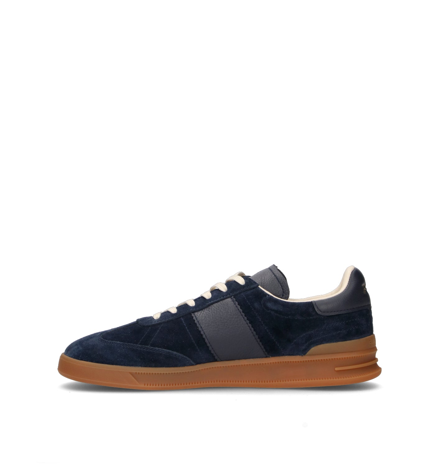 POLO SPORT Sneaker uomo blu in suede